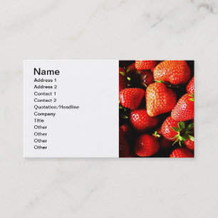 Tarjeta De Visita Fresas