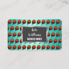 Tarjeta De Visita Fresas de chocolate