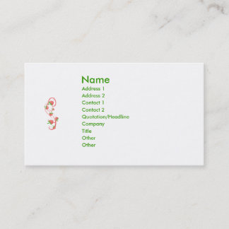 Tarjeta De Visita Fresas Swirls Forever