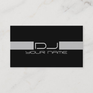 Tarjeta de visita fresca de DJ