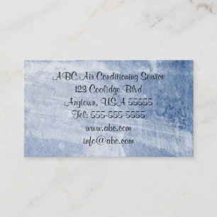 Tarjeta de visita fresca de los azules claros