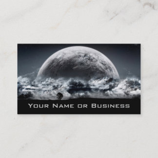 tarjeta de visita fresca de los planetas
