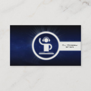 Tarjeta de visita fresca del icono del resplandor