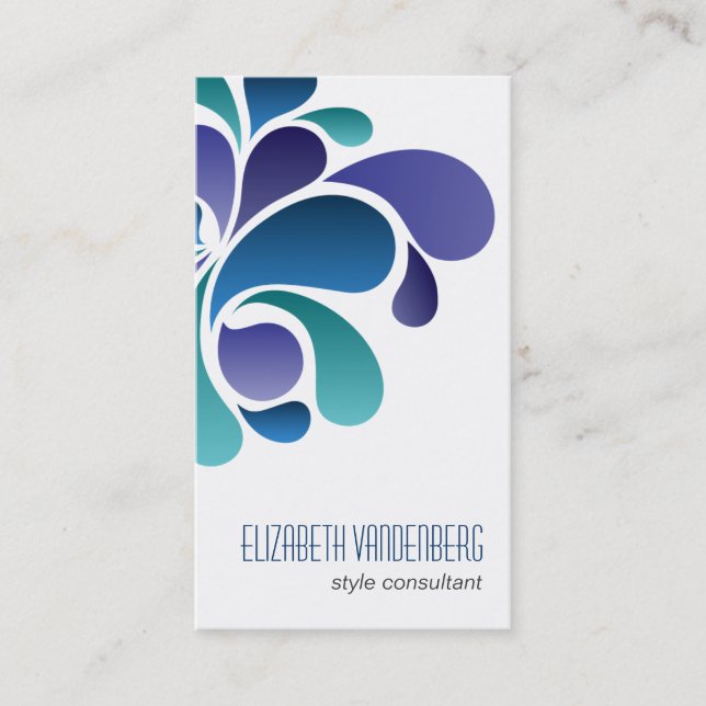 Tarjeta de visita fresca del movimiento de la MOD (Anverso)