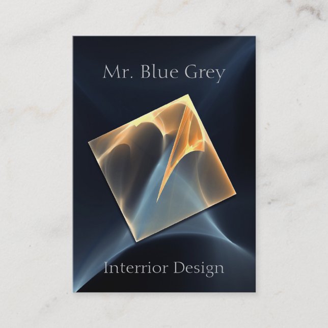 tarjeta de visita fresca y clara del diseño (Anverso)