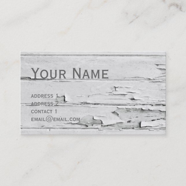 Tarjeta De Visita fresco rayado (Anverso)