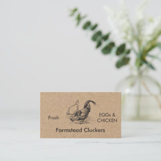 Tarjeta De Visita Fresh & Farm-Fresh Eggs from Local Egg Farms 