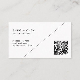 Tarjeta De Visita Fresh Modern Simple Business Card Style