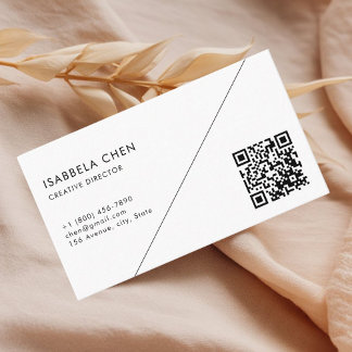 Tarjeta De Visita Fresh Modern Simple Business Card Style