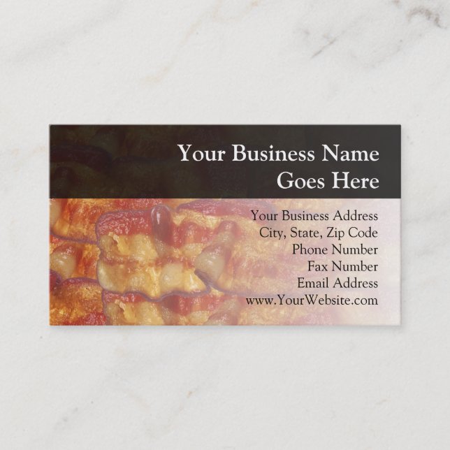 Tarjeta De Visita Fried Bacon Strip (Anverso)