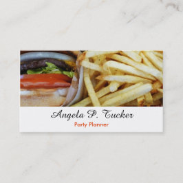 Tarjeta De Visita Fritadas de las hamburguesas n