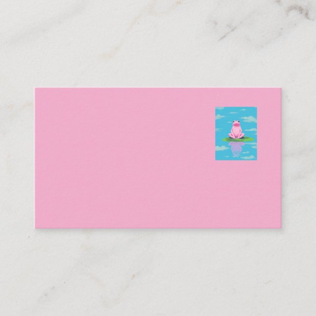 Tarjeta De Visita Froggin Around (Anverso)
