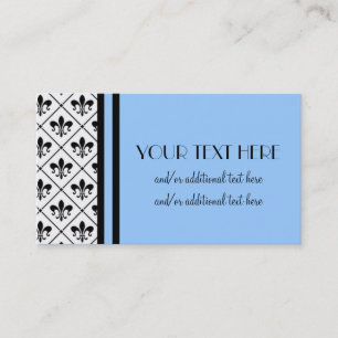 Tarjeta De Visita Frontera de la flor de lis