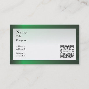 Tarjeta De Visita Frontera de la raya del verde de la plantilla de