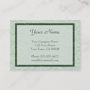 Tarjeta De Visita frontera de la textura del Libro Verde