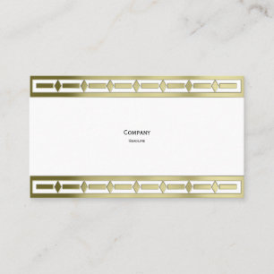 Tarjeta De Visita Frontera de oro elegante