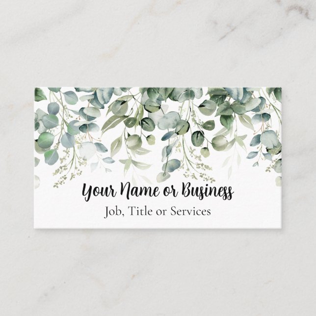 Tarjeta De Visita Frontera Eucalyptus (Anverso)