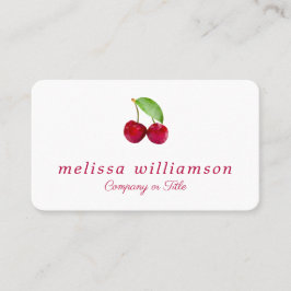 Tarjeta De Visita Fruta contemporánea Cherry 3D