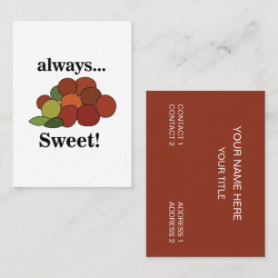 Tarjeta De Visita Fruta de azufaifo