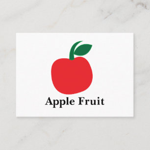 Tarjeta De Visita Fruta de manzana