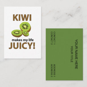 Tarjeta De Visita Fruta Kiwi 