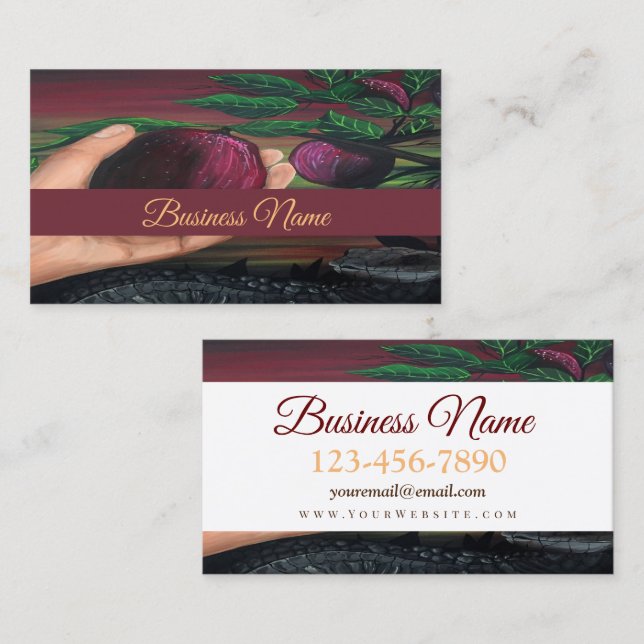 Tarjeta De Visita Fruta prohibida (Anverso / Reverso)