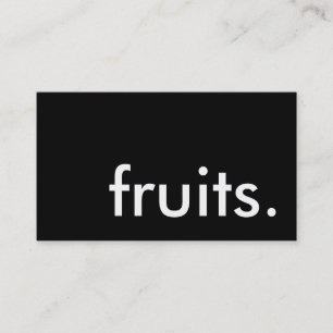 Tarjeta De Visita frutas.