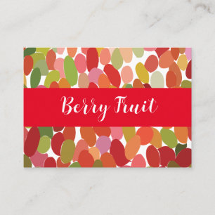 Tarjeta De Visita Frutas Bayas Coloridas