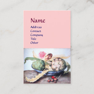 TARJETA DE VISITA FRUTAS DE TEMPORADA, ARTÍCULOS, ROSA DE PINCO, FR