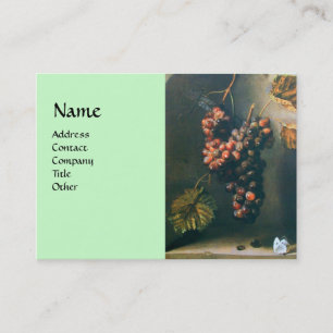 Tarjeta De Visita FRUTAS DE TEMPORADA - detalle de PROSPERIDAD, verd