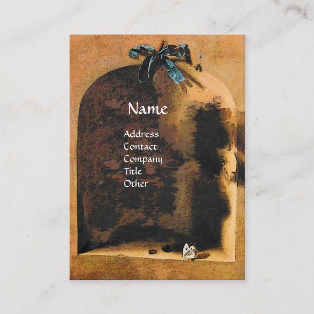 Tarjeta De Visita FRUTAS DE TEMPORADA - PROSPERIDAD, amarillo verde  (Anverso)