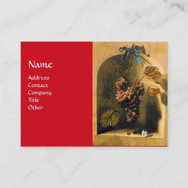 Tarjeta De Visita FRUTAS DE TEMPORADA -PROSPERIDAD amarillo verde ma (Anverso)