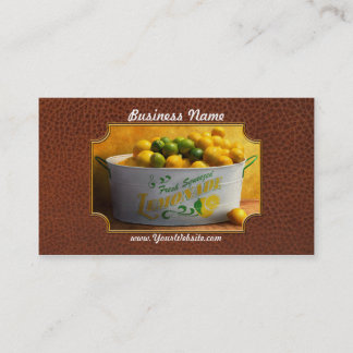 Tarjeta De Visita Frutas - Limones - Cuando la vida te da limones