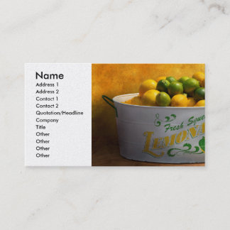 Tarjeta De Visita Frutas - Limones - Cuando la vida te da limones