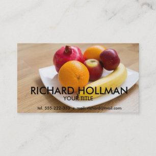 Tarjeta De Visita Frutas maduras