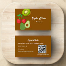 Frutas modernas Código QR nutricionista de tono só