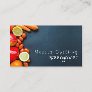 Tarjeta De Visita Frutas y hortalizas, Greengrocer