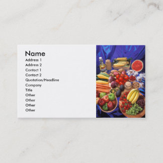 Tarjeta De Visita Frutas y verduras