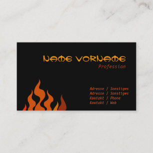 Tarjeta De Visita Fuego