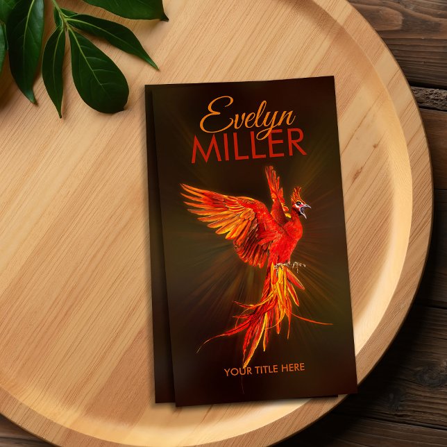 Tarjeta De Visita Fuego mítico elevando ave fenix (Subido por el creador)