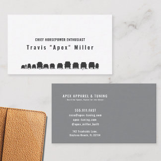 Tarjeta De Visita Fueled by Passion, Driven by Style: Premium Custom
