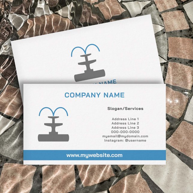 Tarjeta De Visita Fuente (Fountain business card)
