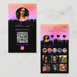 Tarjeta De Visita Fuente de fotos de influenciador Medios sociales C