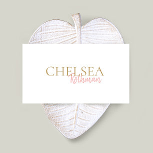 Tarjeta De Visita Fuente de script manuscrito simple