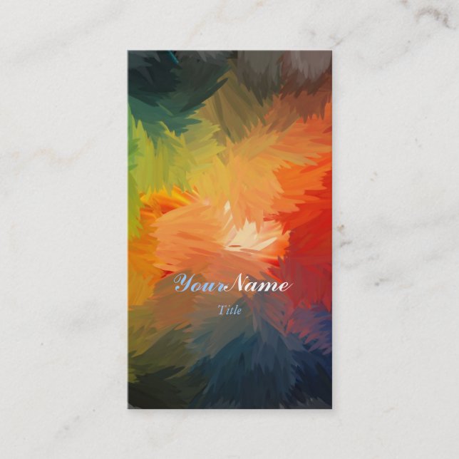 Tarjeta De Visita Fuente elegante (Anverso)