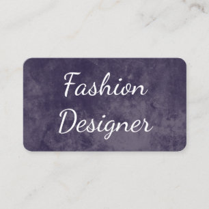 Tarjeta De Visita Fuente elegante de la moda