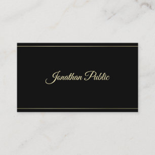 Tarjeta De Visita Fuente elegante profesional de la escritura de la