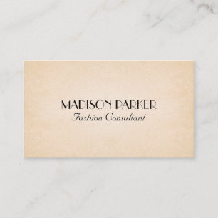 Tarjeta De Visita Fuente elegante   Textura de papel
