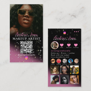 Tarjeta De Visita Fuente fotográfica Influencer Beauty Grid Medios S