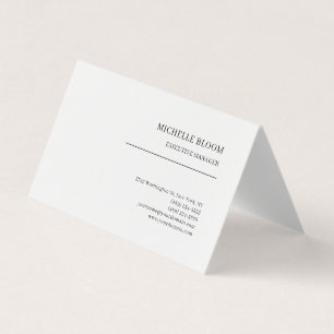 Tarjeta De Visita Fuente Serif Simple Profesional Minimalista